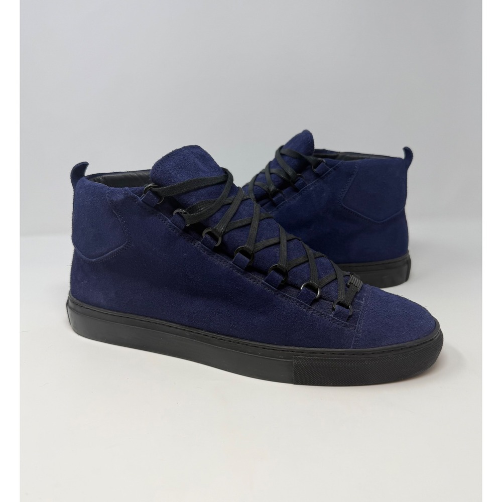 Balenciaga Arena High Top Sneaker Navy Suede Size 11 US 44 EU